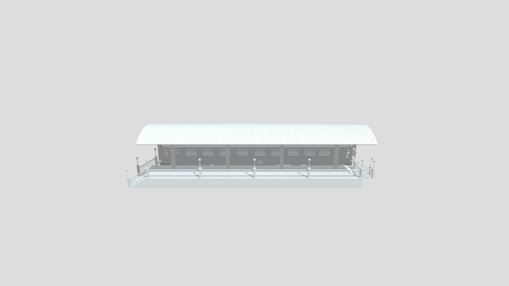 Traine Station 3D Model