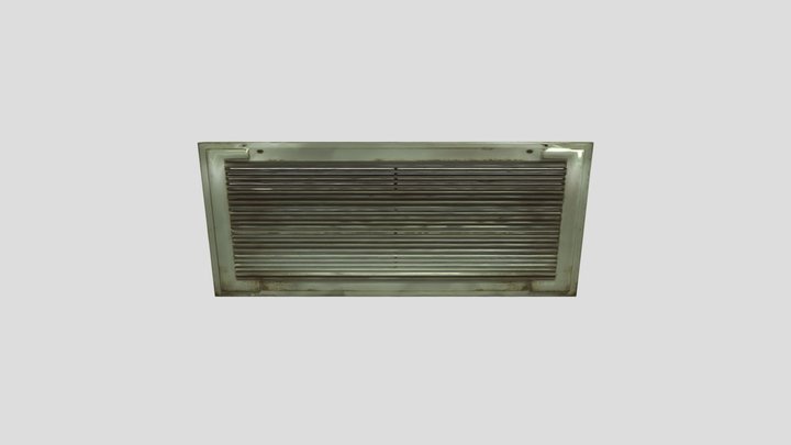 Rusty Vents Hallway 3D Model
