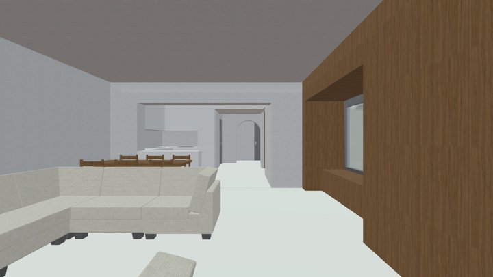 Családi ház_05 alaprajzi vázlat 3D Model