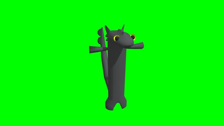 Toothless meme 3D Model