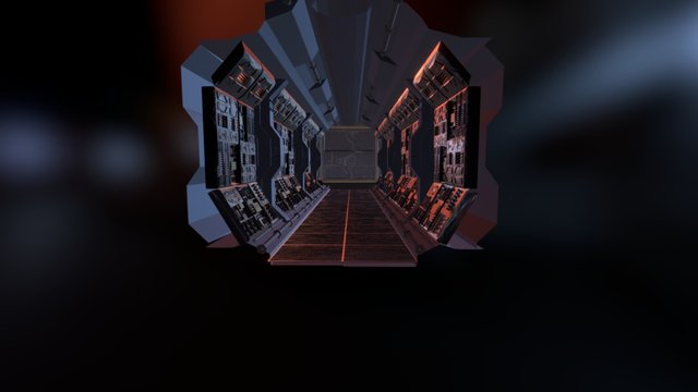 Star Searcher corridor 3D Model