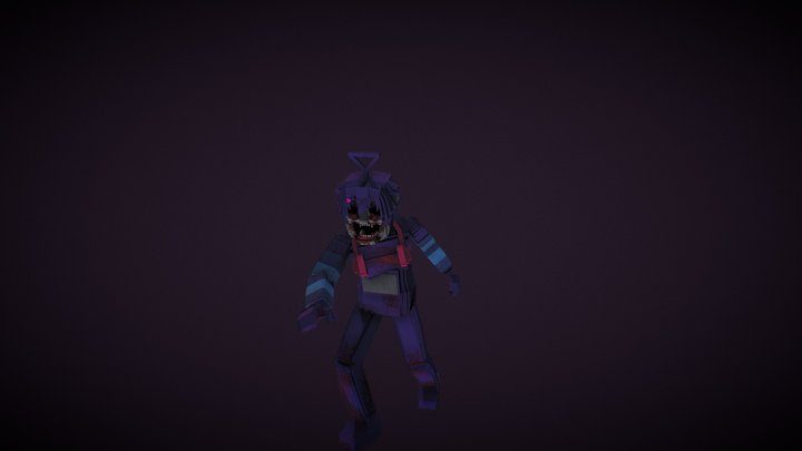 Tinky Winky Slendytubbies Blockwar 3D Model