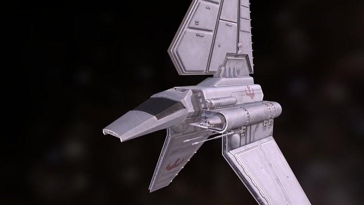 Lambda shuttle T-4a | STAR WARS | Game Ready 3D Model