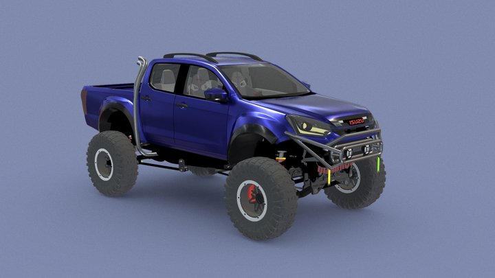 Isuzu D Max Monster Truck 3D Model