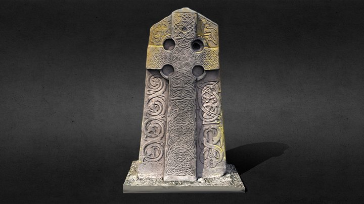 Aberlemno 2 pictish stone cross-slab 3D Model