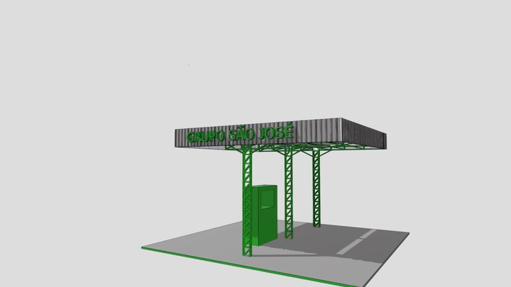 Posto De Combustível- Grupo São José 3D Model