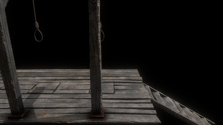 Triple gallows 3D Model
