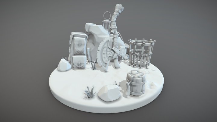 Adventurer's Camp - Final Assignment 3D Model