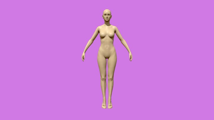 Free Base Body Female Nude 3D Model
