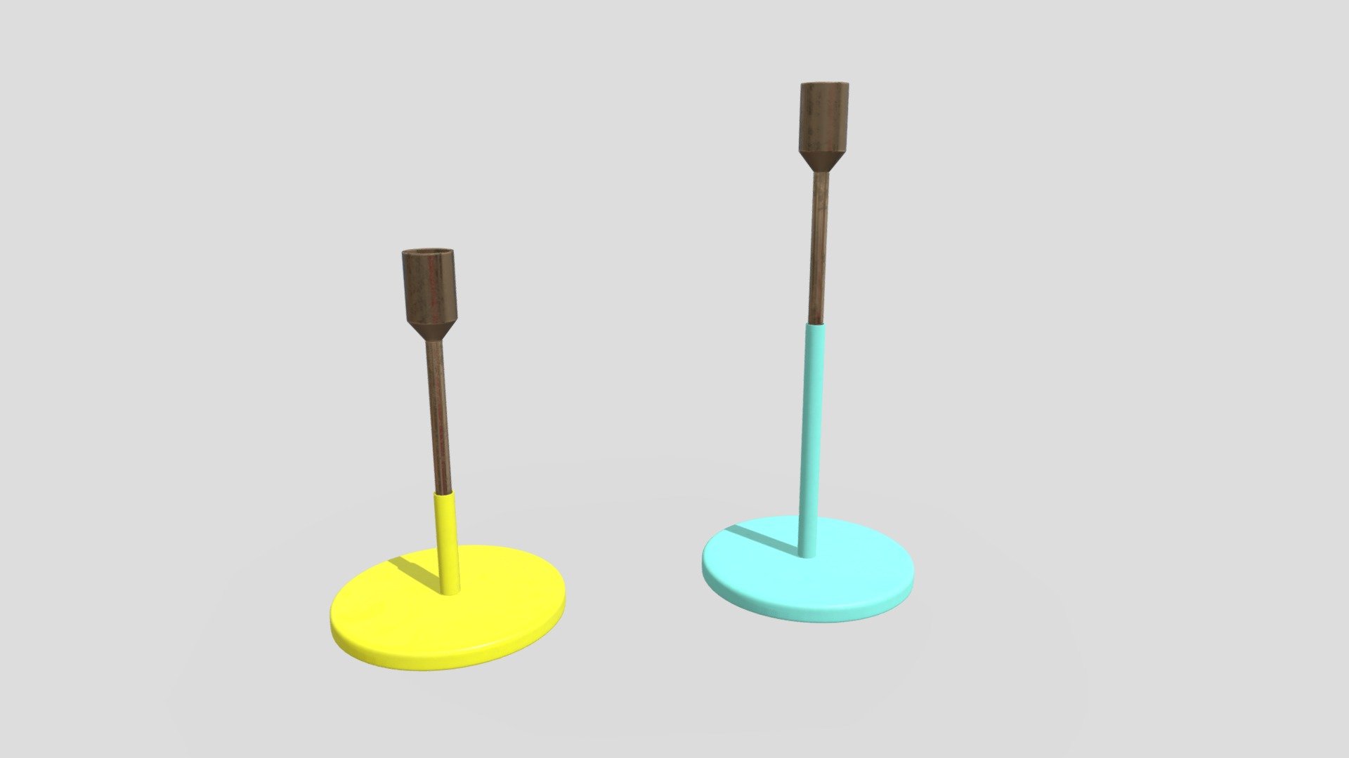 Copper Candle Holders by Jansen Co