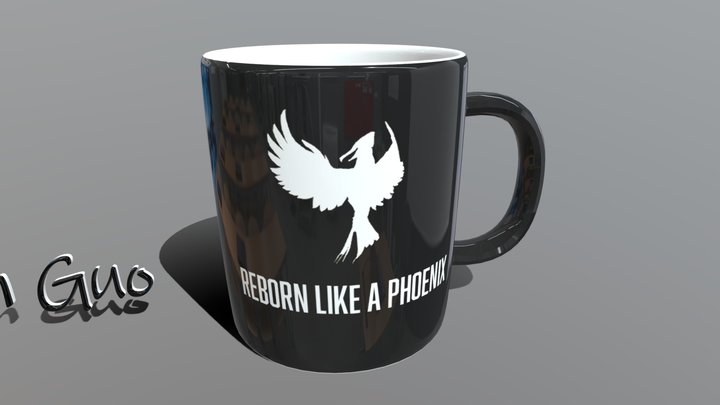 Mug Phoenix 3D Model