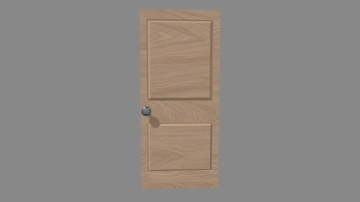 Simple Wood Door – Kostenloses 3D-Modell STL