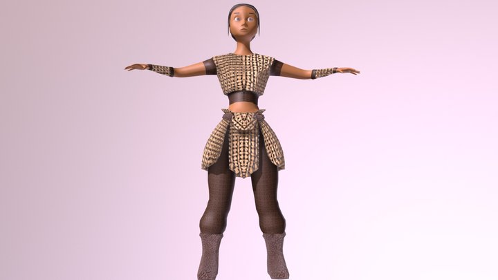 Personagem em progresso 3D Model