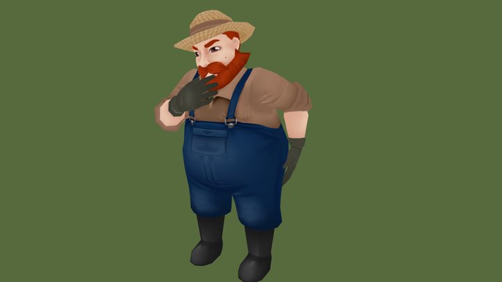 Farmer 3D Model