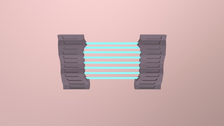 Sci Fi Gate 3D Model