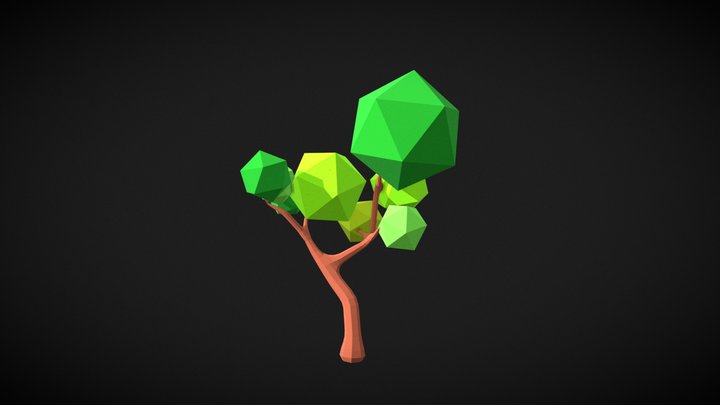 low poly tree model 3D Model