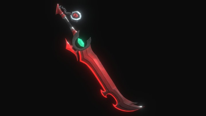 Magic Sword with a Bomb 3D Model