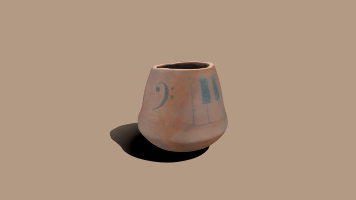 Sanas Piano Pot 3D Model