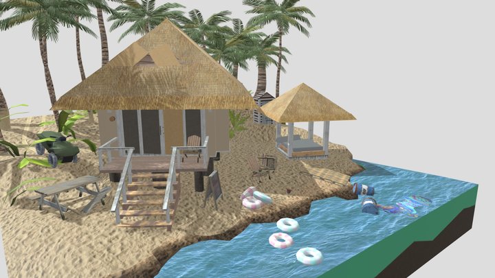 DAE Diorama - By the ocean 3D Model