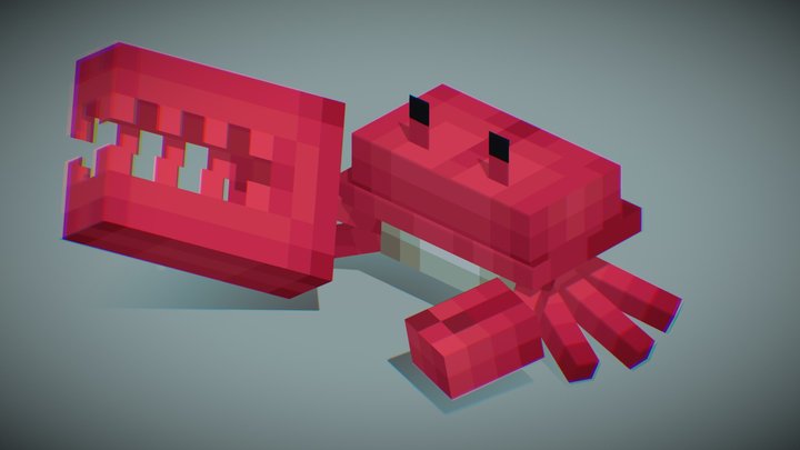 Crab - Minecraft mob design 3D Model