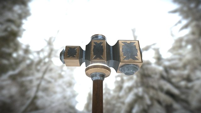 Fantasy hammer (test) 3D Model