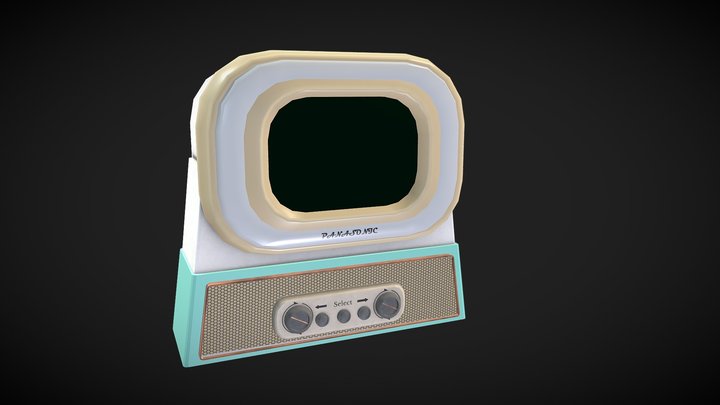 Vintage TV 3D Model