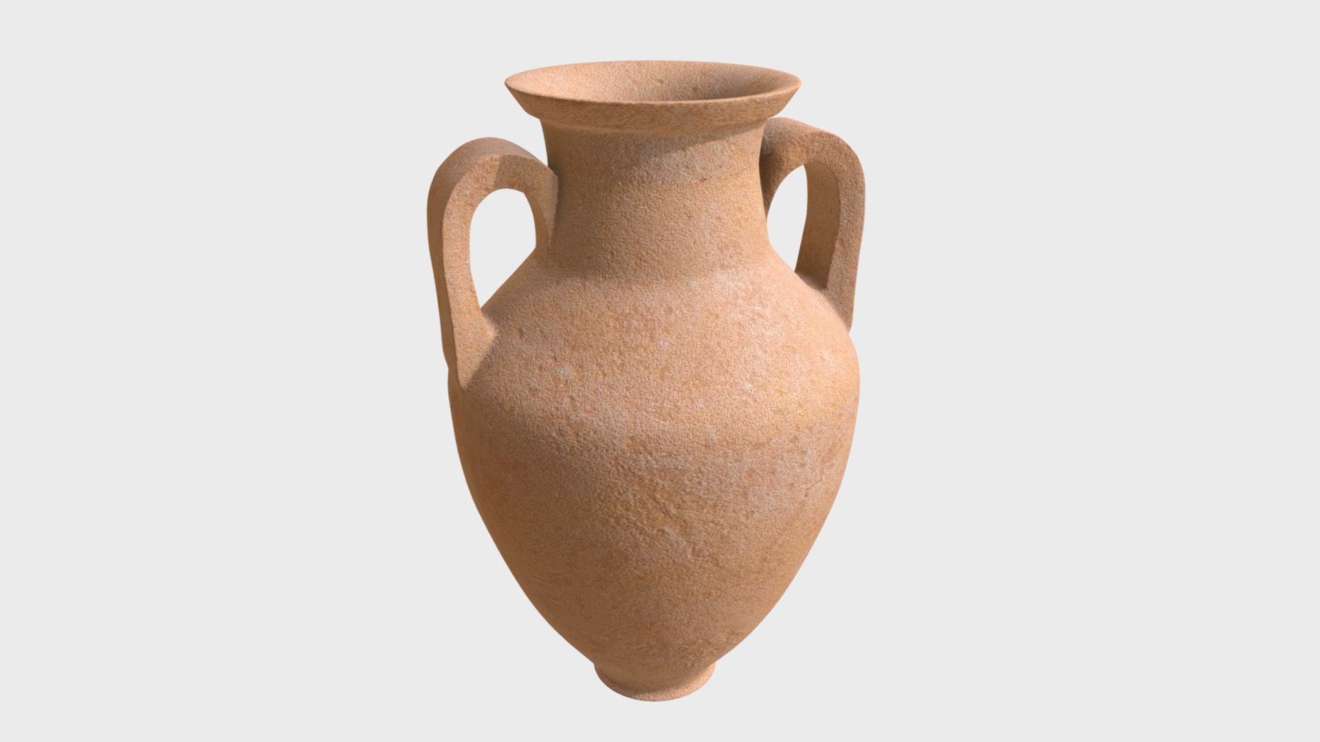 3D model Amphora Jar Vase - This is a 3D model of the Amphora Jar Vase. The 3D model is about a brown ceramic vase.