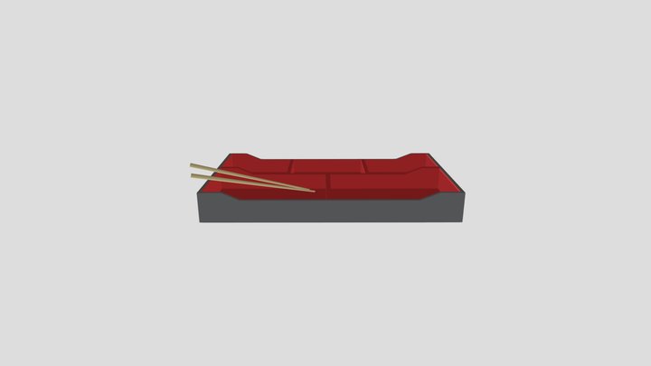 Bento Box 3D Model