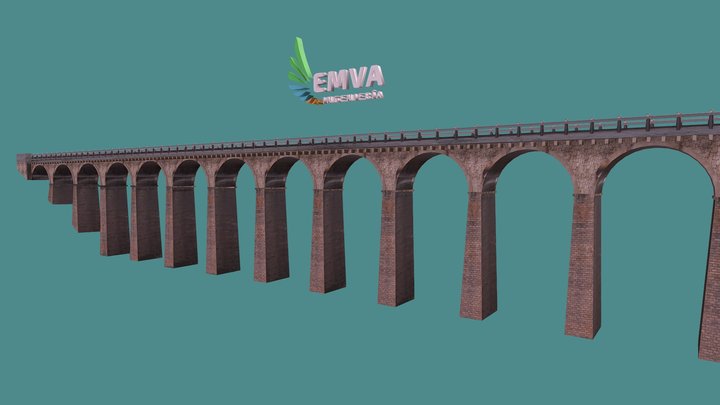 Viaducto Los Palancares (Cuenca) 3D Model