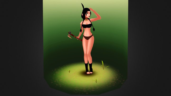 Female Scout Bikini 3D Model