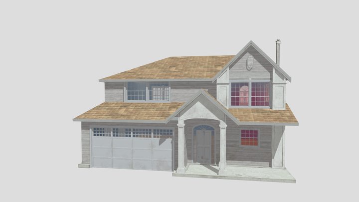 90's American House 3D Model