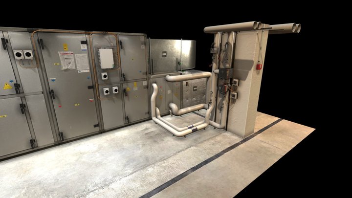 Cooling heating system 3D Model
