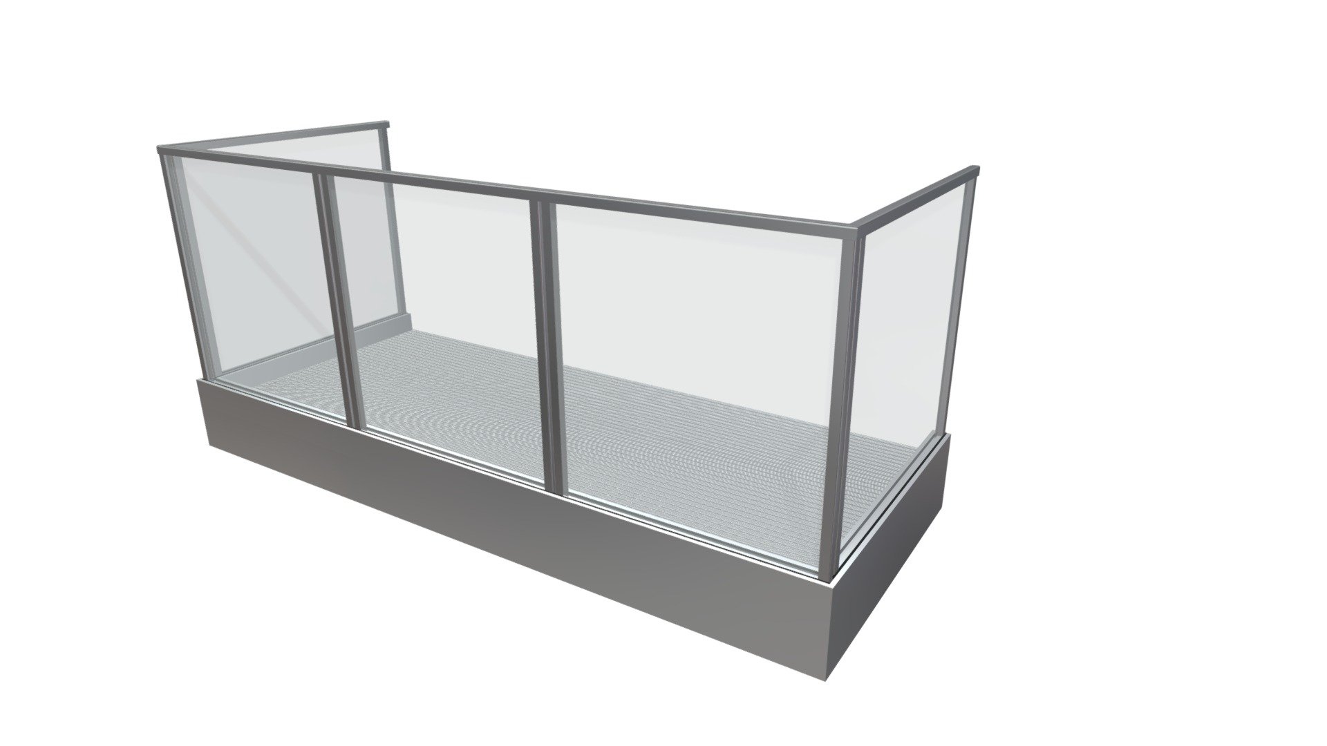 Structural Glass Fire Rated Balcony — Sketchfab embed 3D viewer