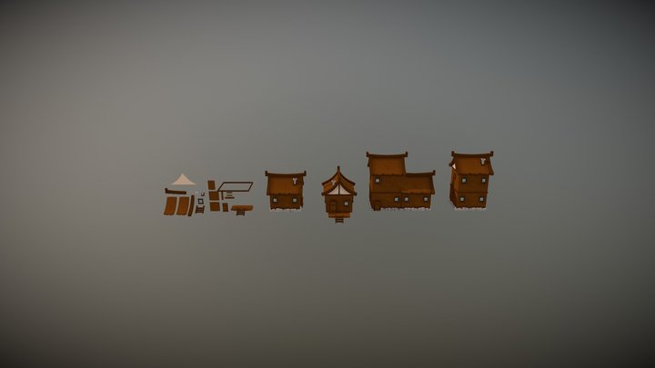 Fishermans Village Modules 3D Model