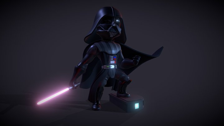 Mini Darth Vader 3D Model