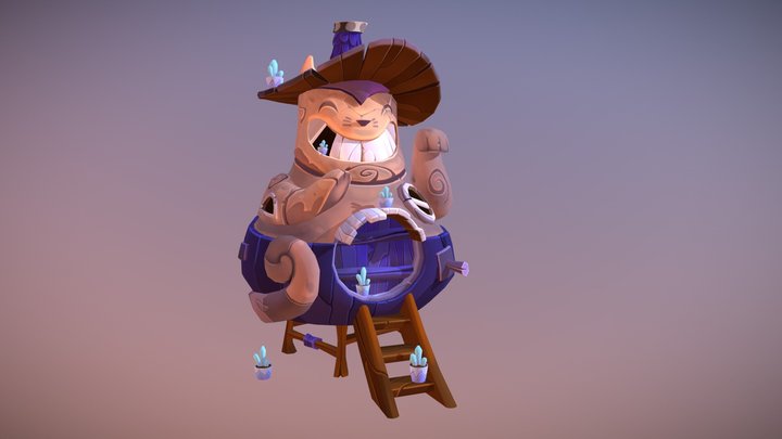 Neko House 3D Model