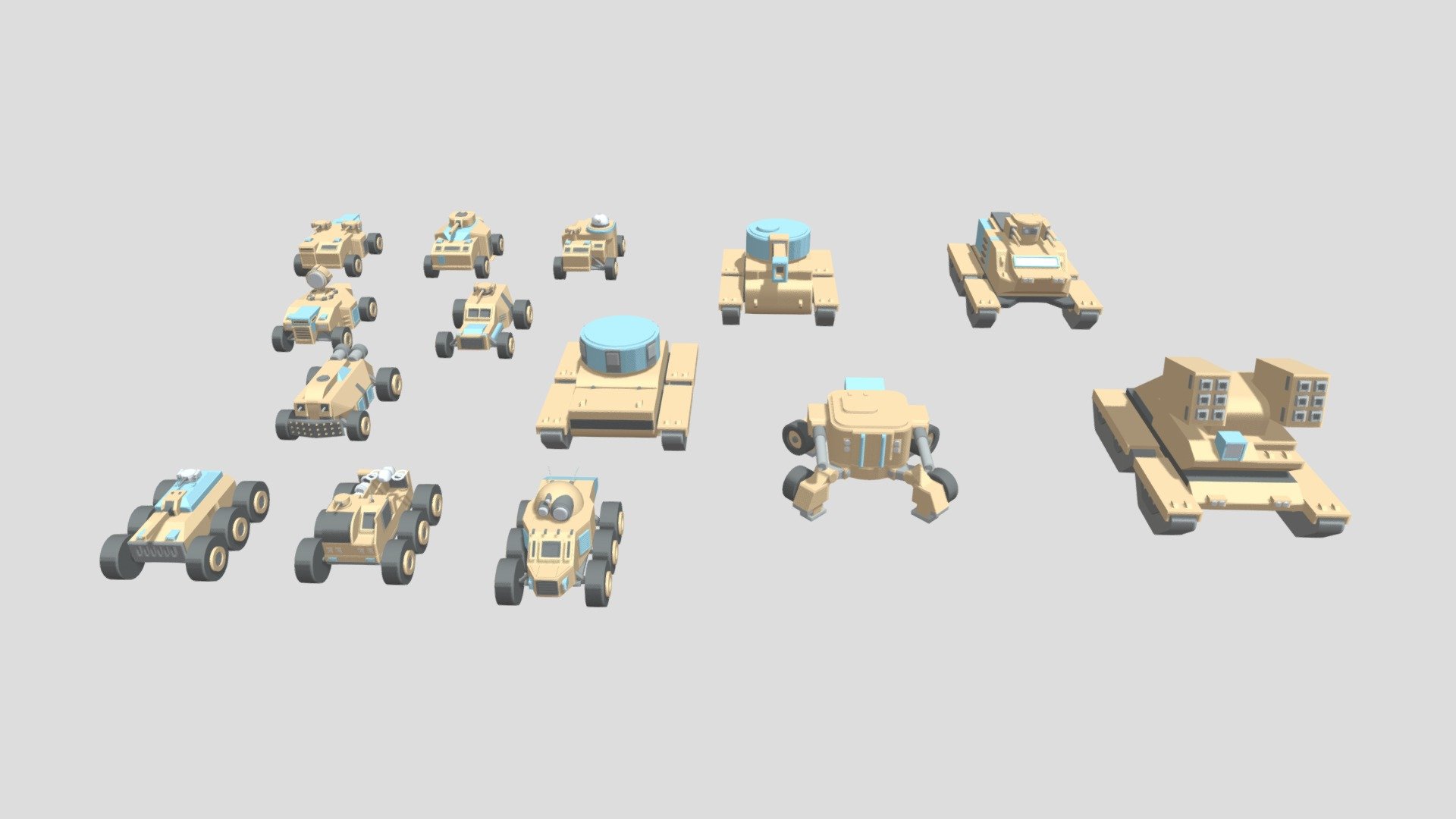 [Free] Armored Vehicle Low Poly