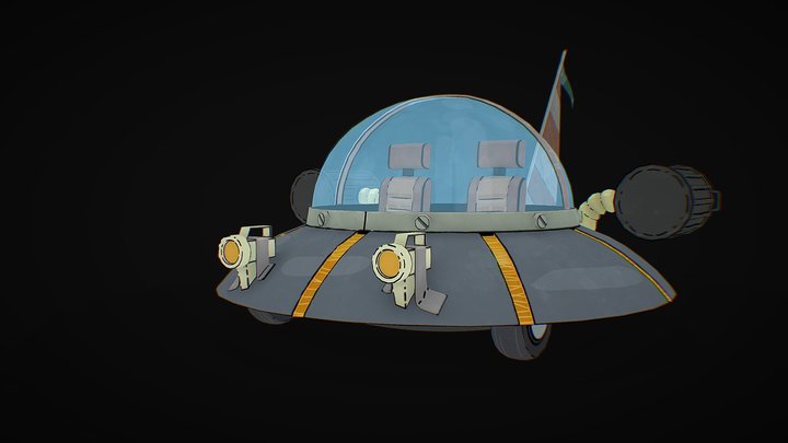 Rick and Morty - spaceship 3D Model