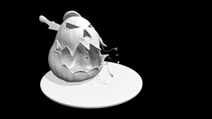 Mutant Pumpkin 3D Model