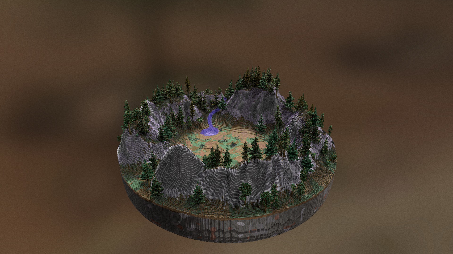 3D model Warzone Fantasy - This is a 3D model of the Warzone Fantasy. The 3D model is about a tree with a design on it.