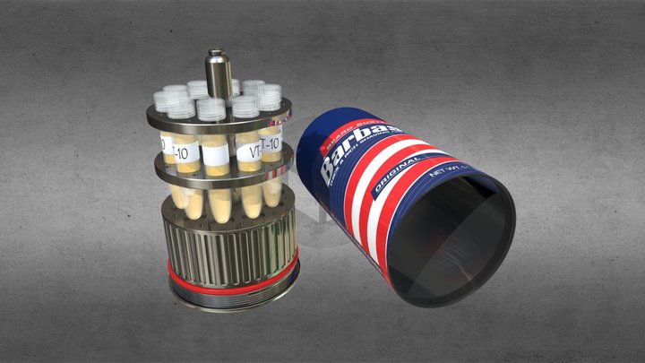 Jurassic Park - Barbasol Can 3D Model