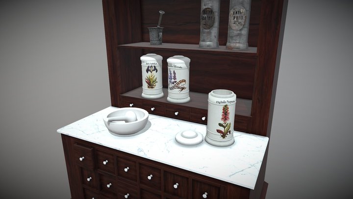 Pharmacy Vases 3D Model