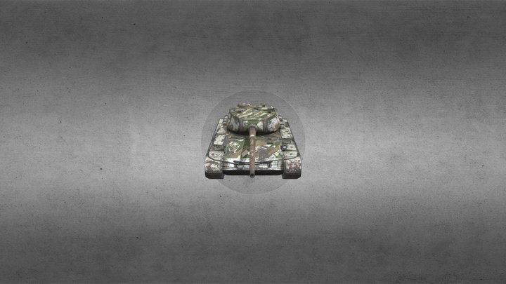 T-54 mod.1 Legendary Camo 3D Model