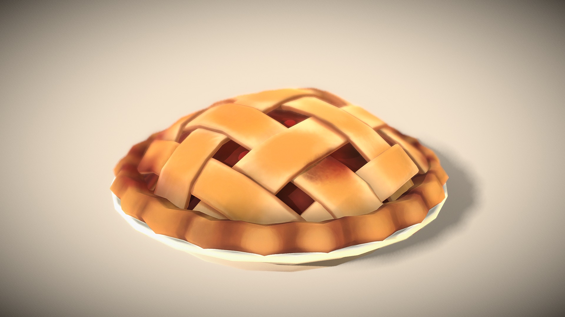 3D model Cherry Pie