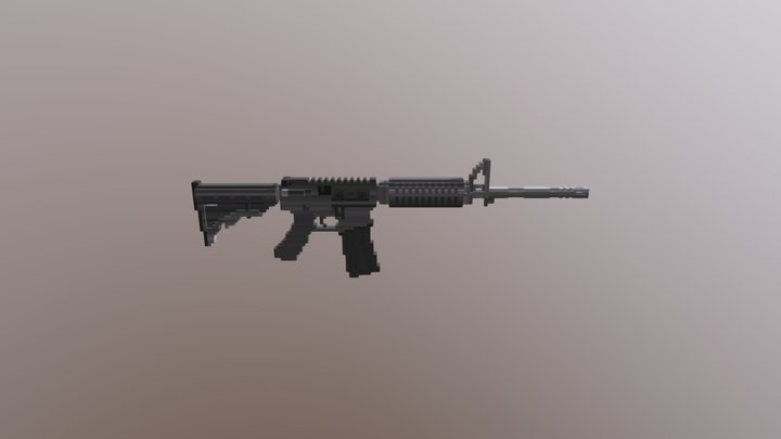 Voxel M4 3D Model