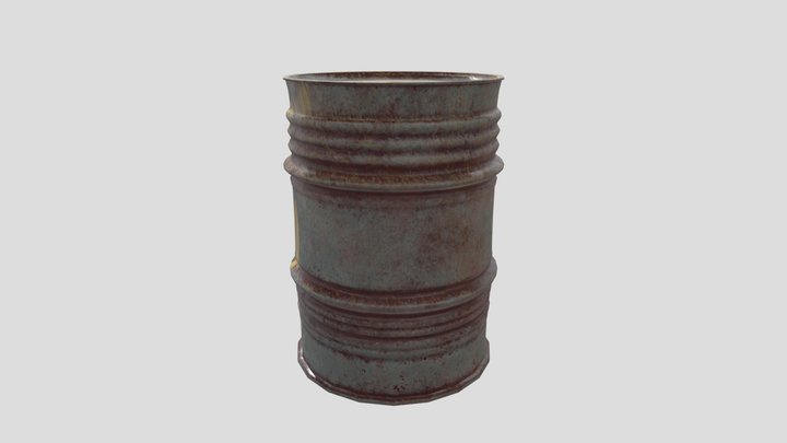 Oil Drum 3D Model