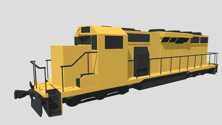 Freight Engine 3D Model