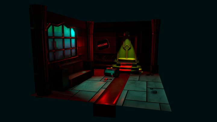 Underwater Interior 3D Model