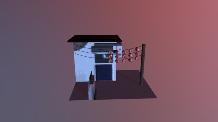 High Poly Back Alley Asset 3D Model