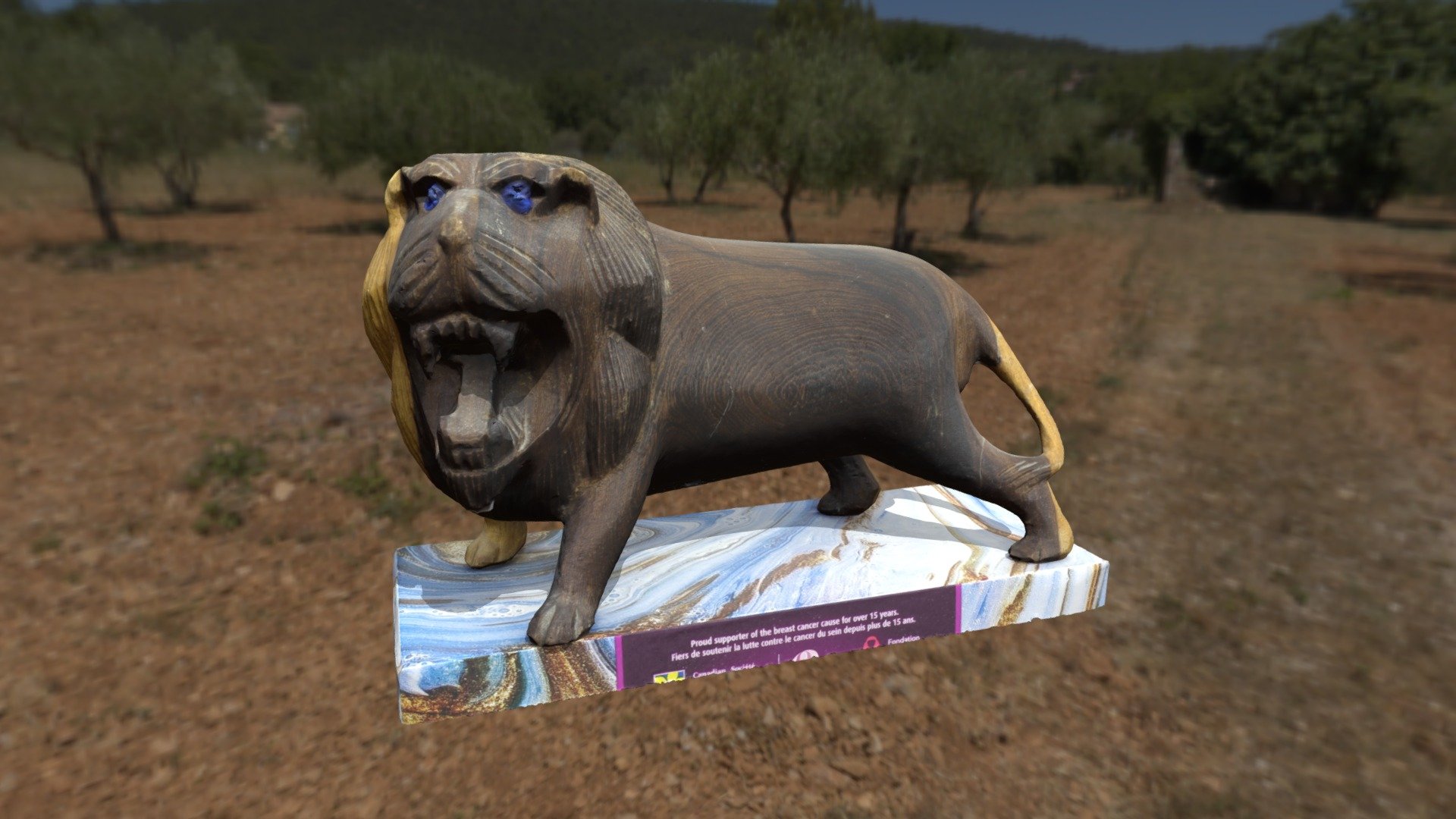 Lion with Blue Eyes